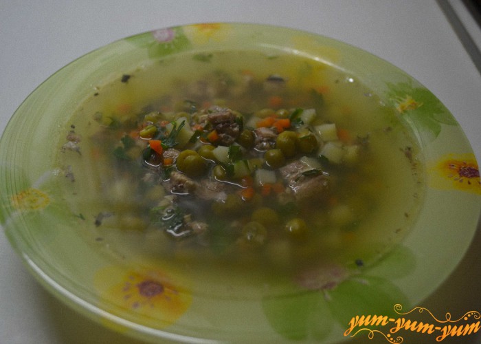 Готовый суп из консервированной рыбы