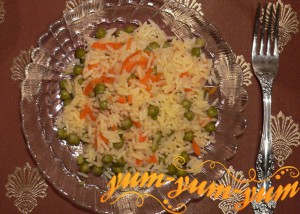 Рис с горошком запеченный в духовке рецепт с фото