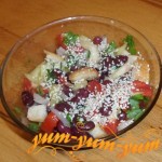 Рецепт приготовления салата с фасолью и помидорами