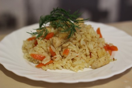 Рис с куриным филе